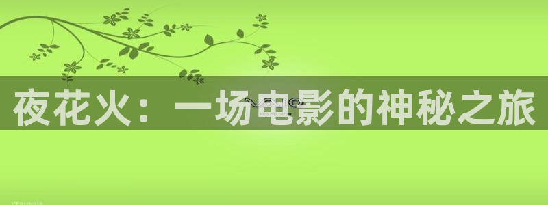 青苹果在线观看免费高清电视剧：夜花火：一场电影的神秘之旅